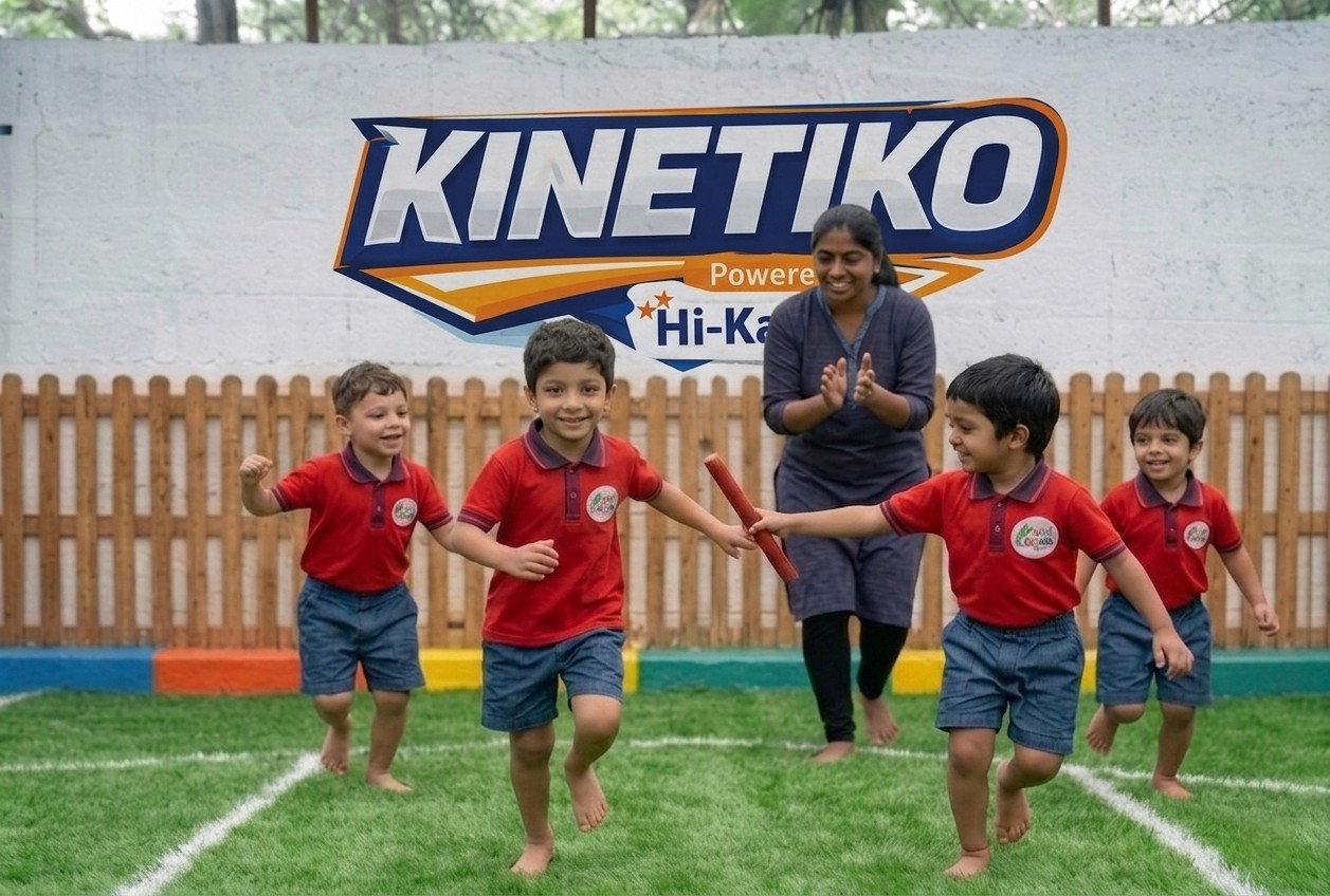Dynamic picture of a cyclist riding downhill