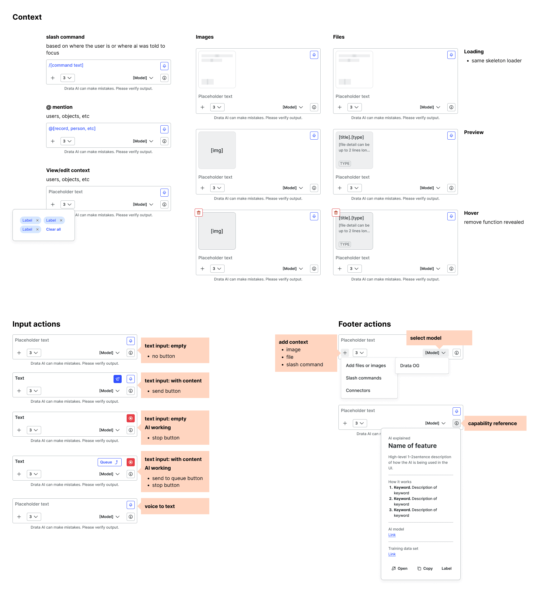 AI composer interaction patterns