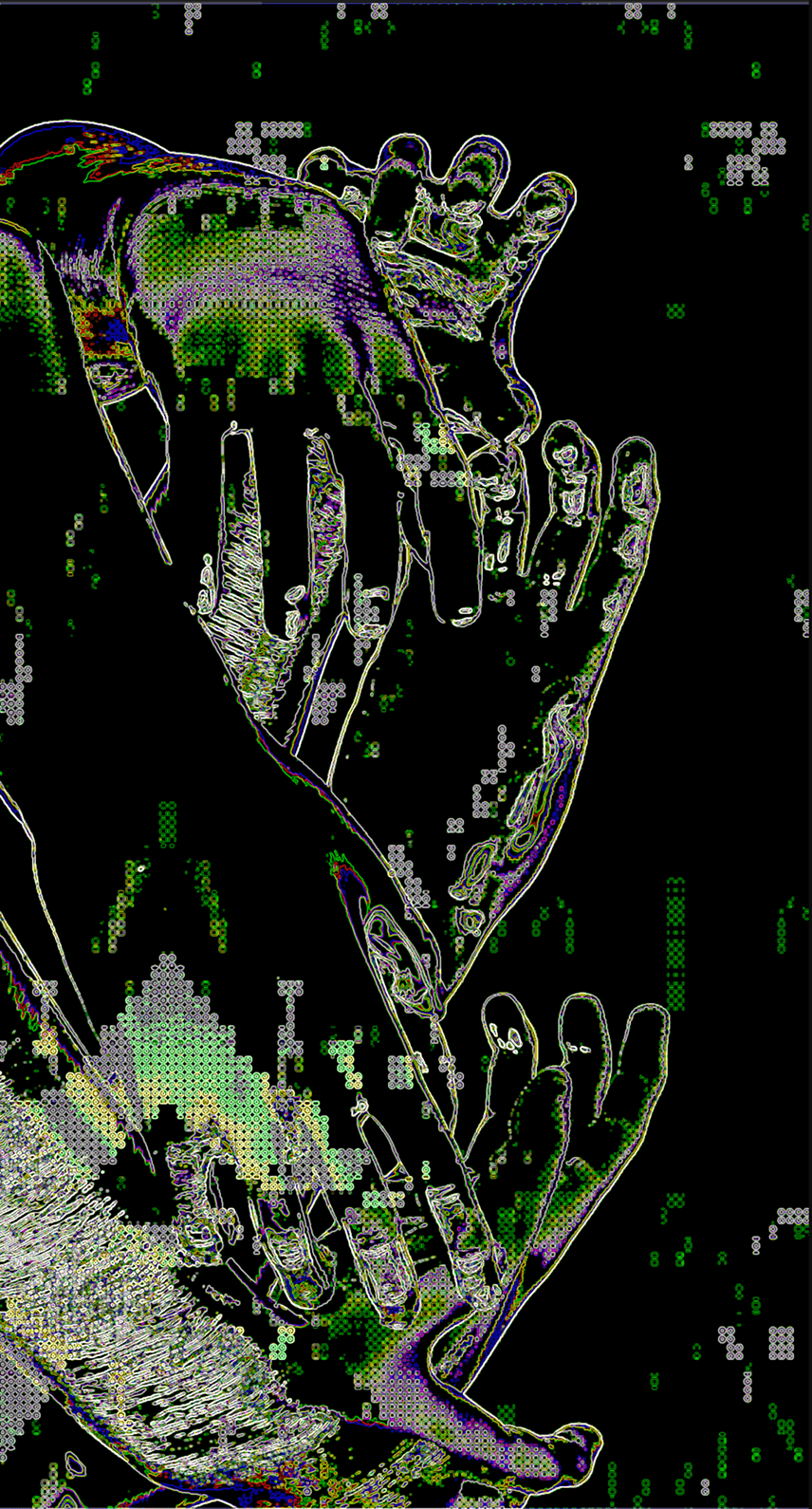 A black female model