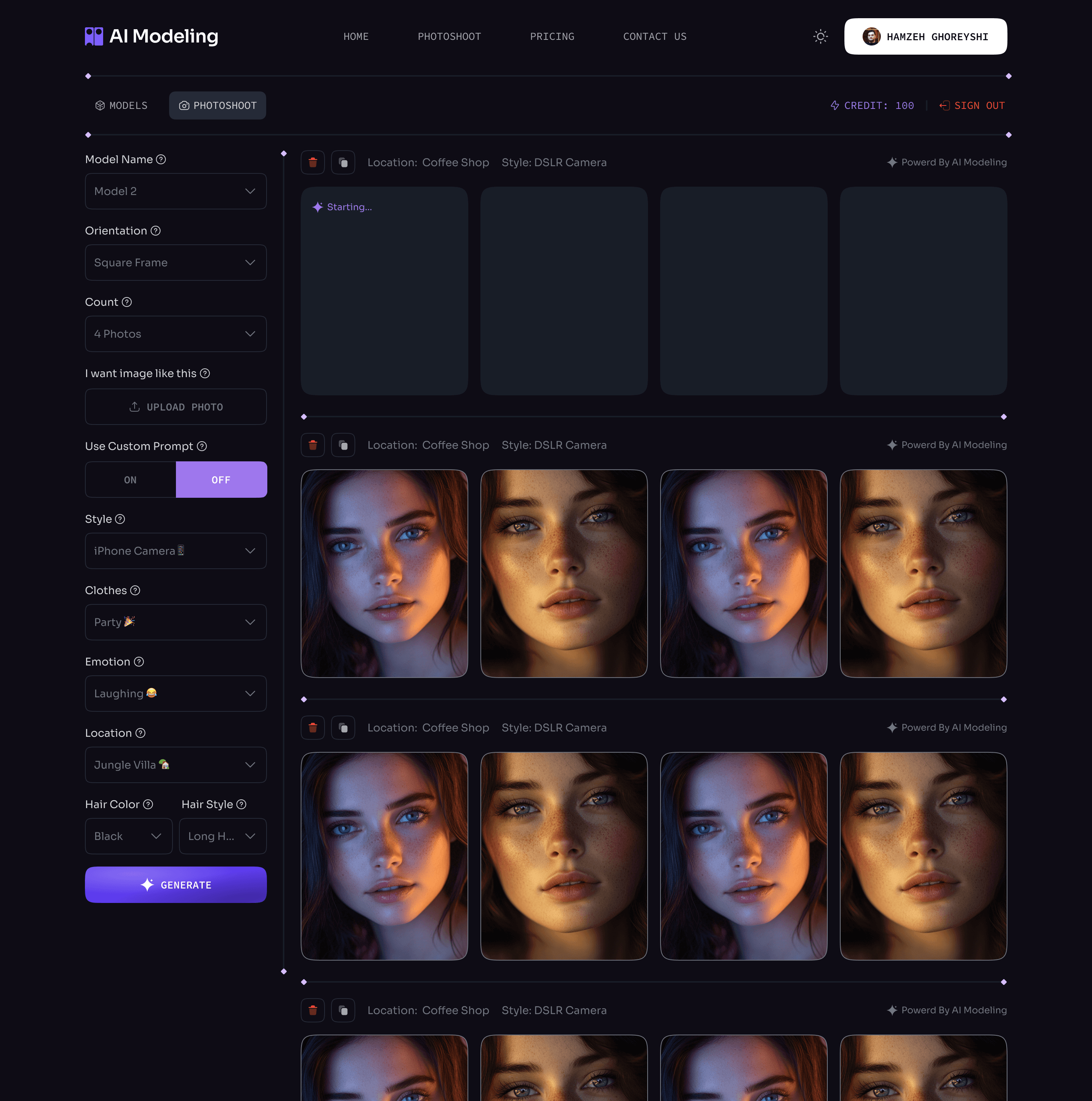 AI Modeling Dashboard