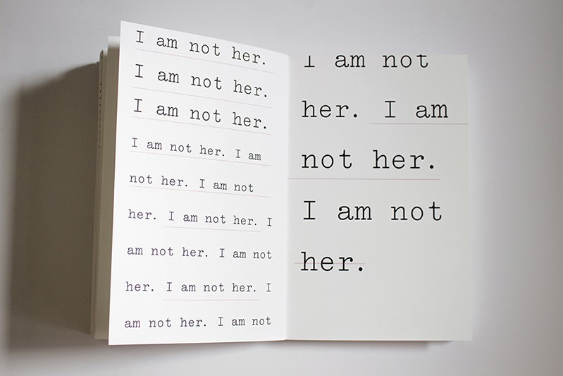 A book of I am not her.