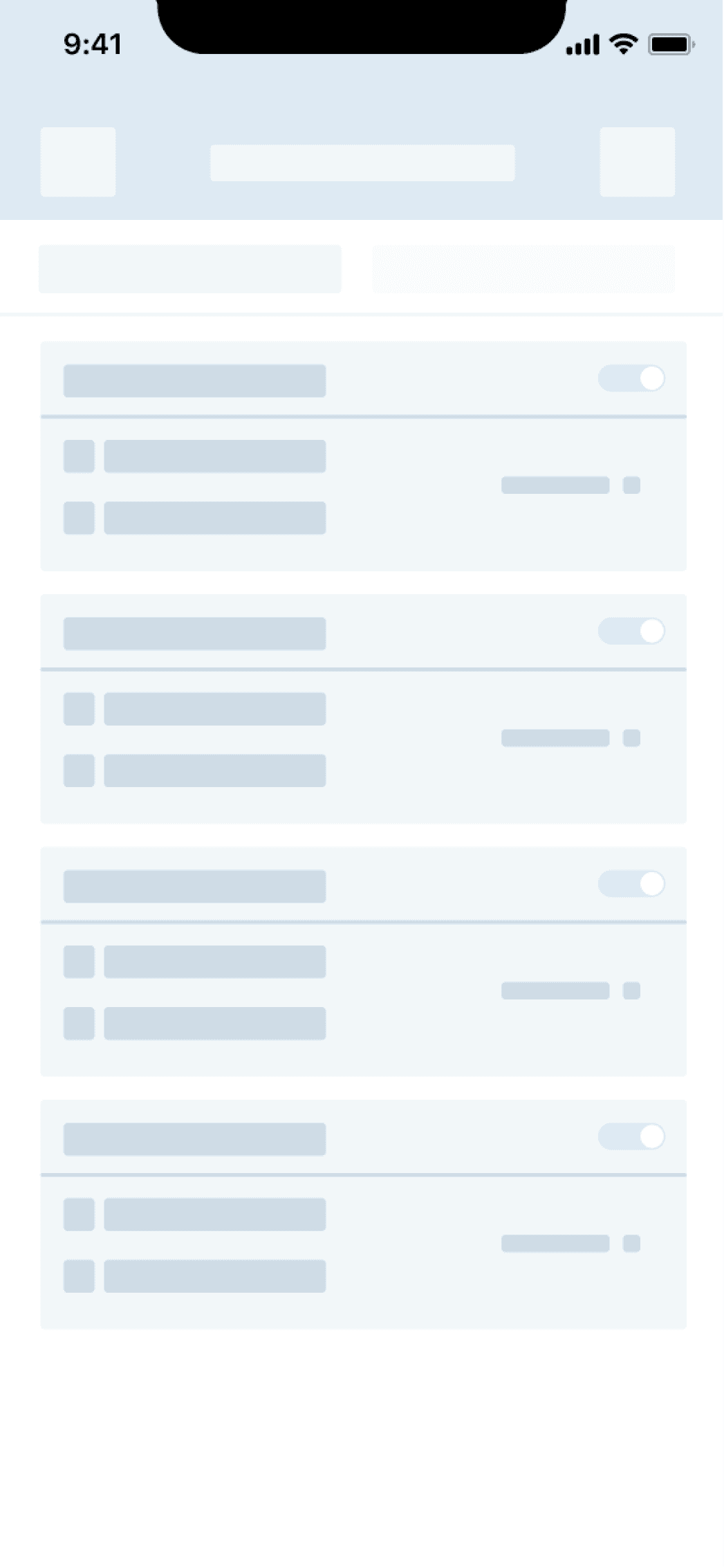 Mobile UI