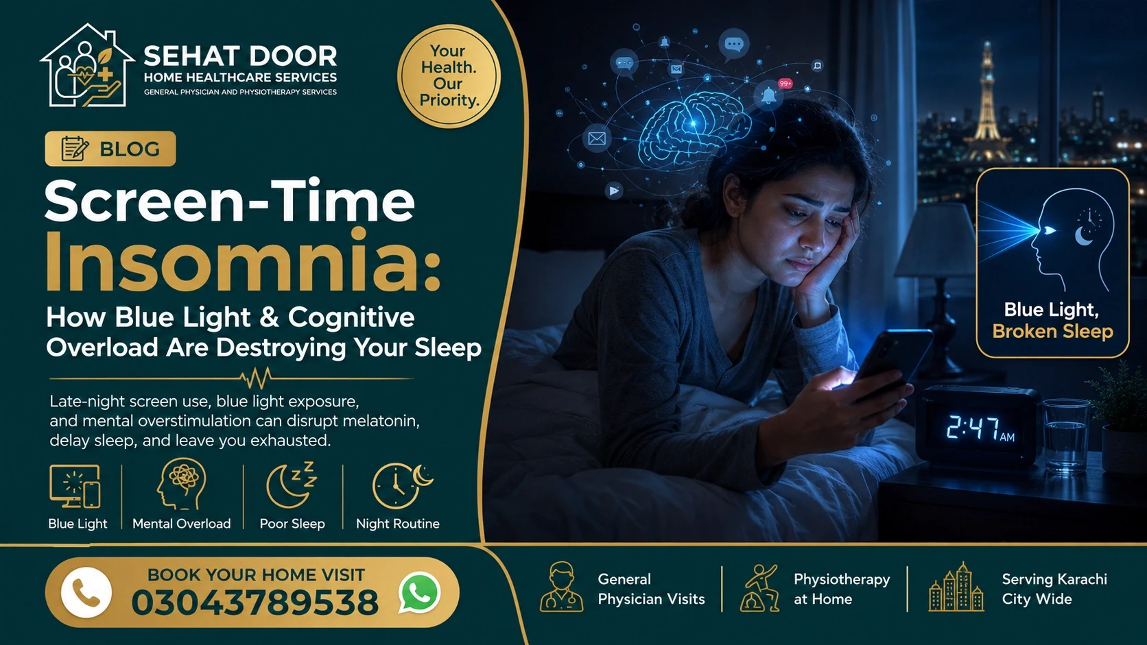 How Blue Light & Cognitive Overload Are Destroying Your Sleep