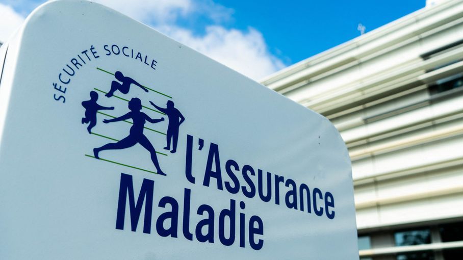 Front sign with "Assurance Maladie" written on it