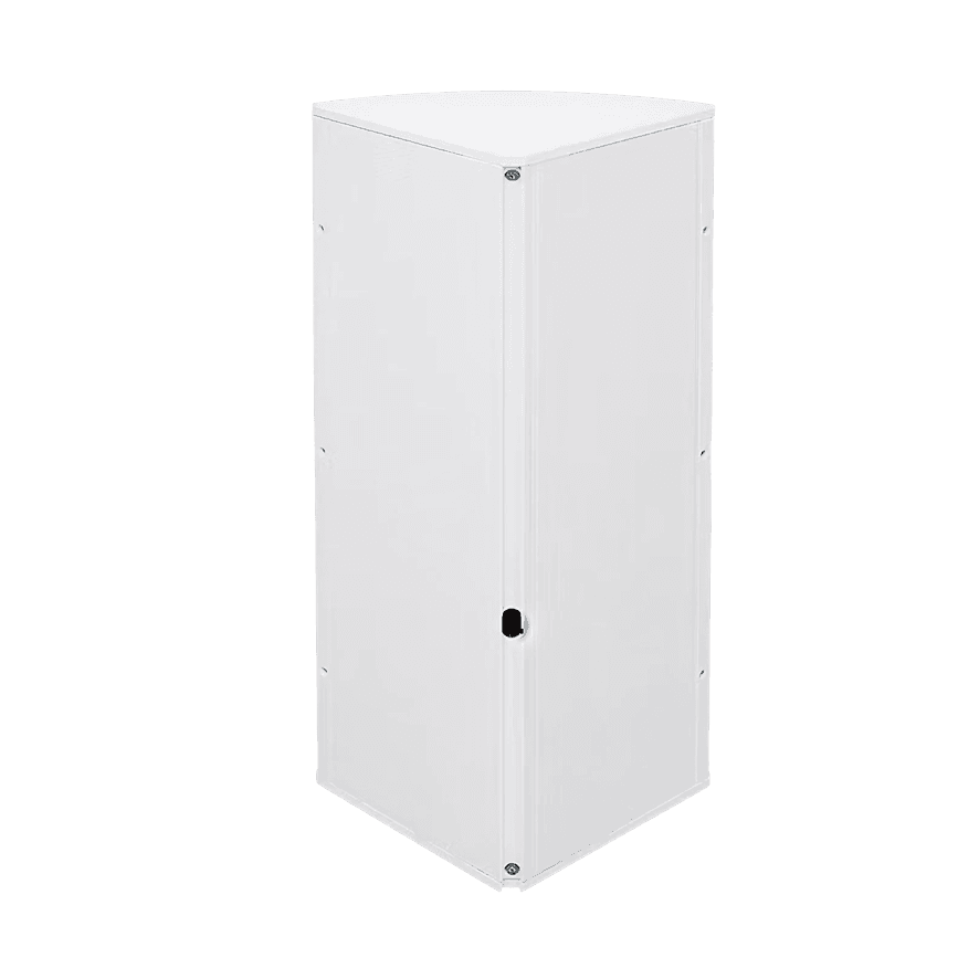 White corner cabinet
