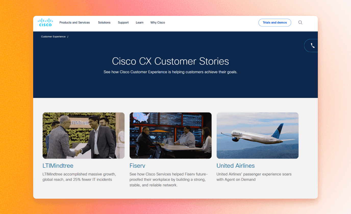 Cisco CX Customer Stories