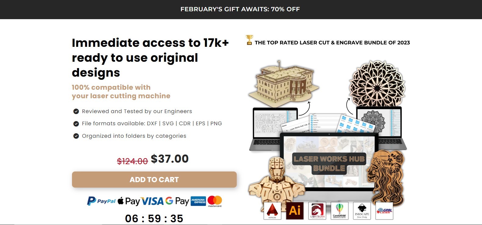 Laser Cutting & 3D Printing E-Commerce Business for Sale