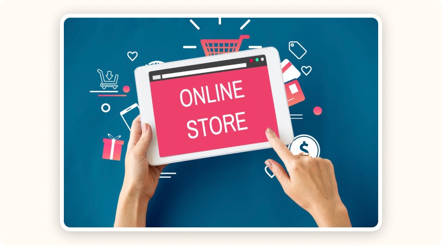 The word “Online store”
