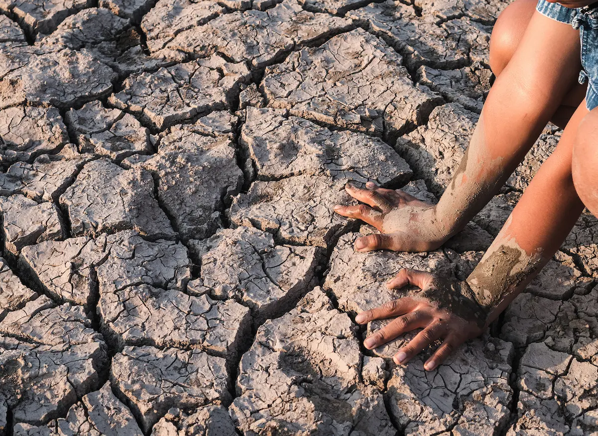 Water Peace Security cracked earth