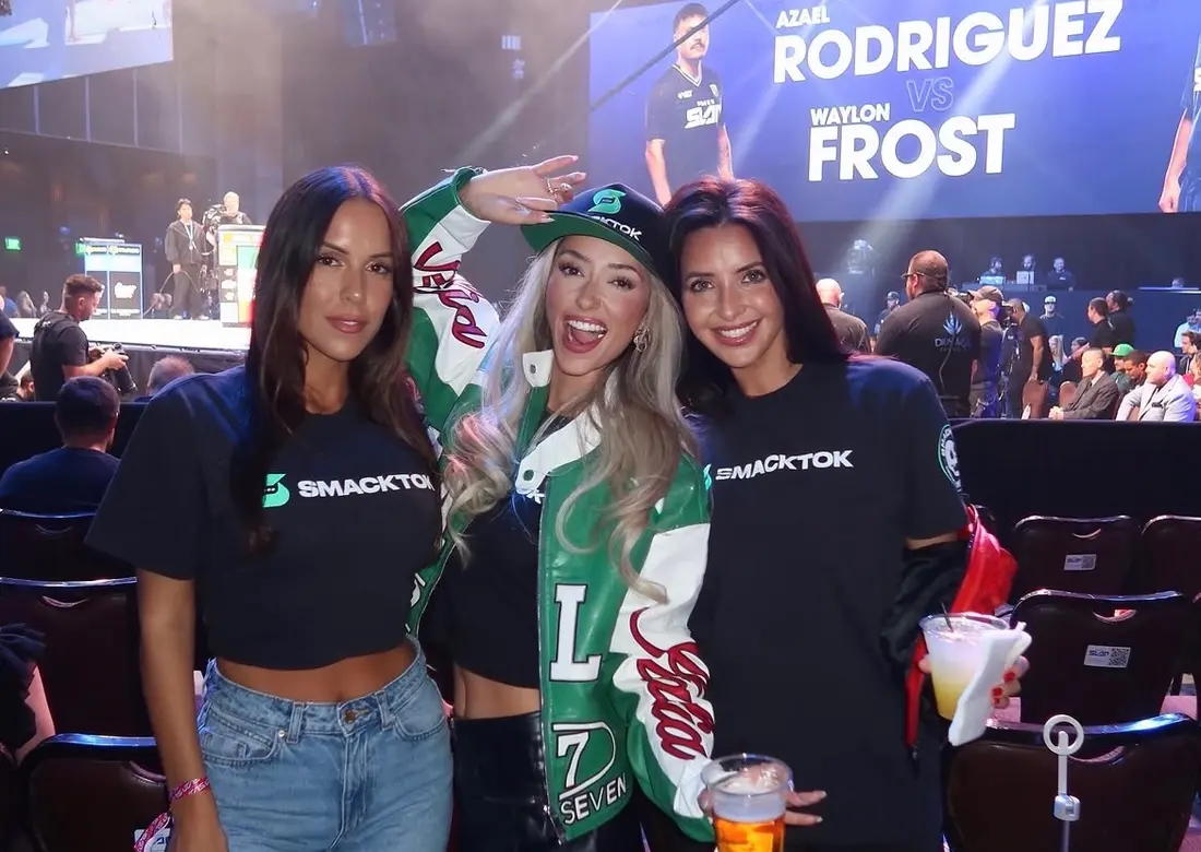 SmackTok fans at an NFL Sunday watch party in a Las Vegas sports bar