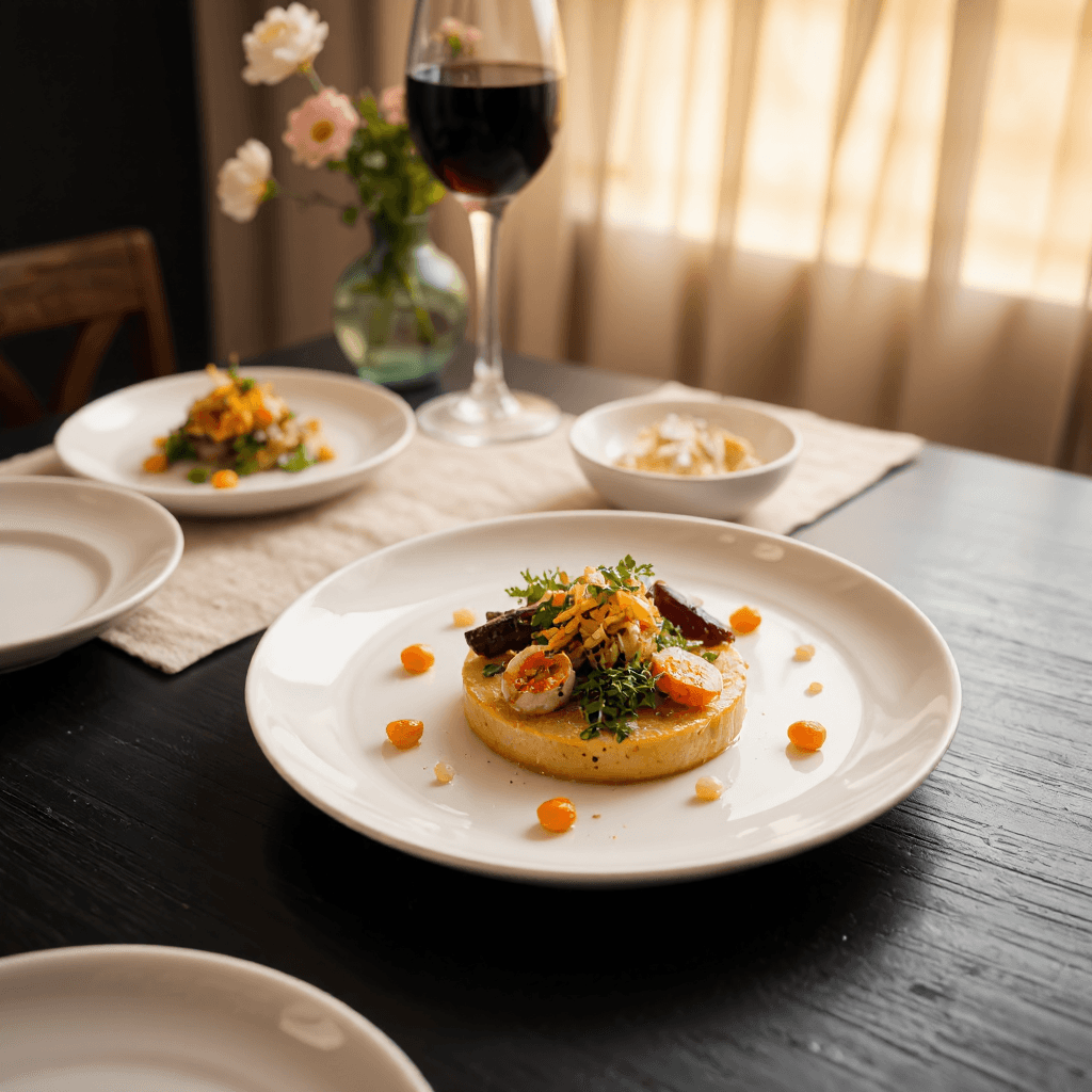 product photography of fine dining dish