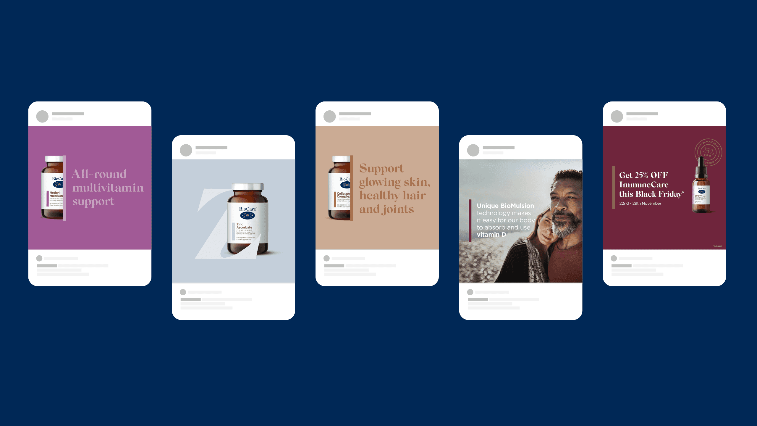 5 social posts for Biocare