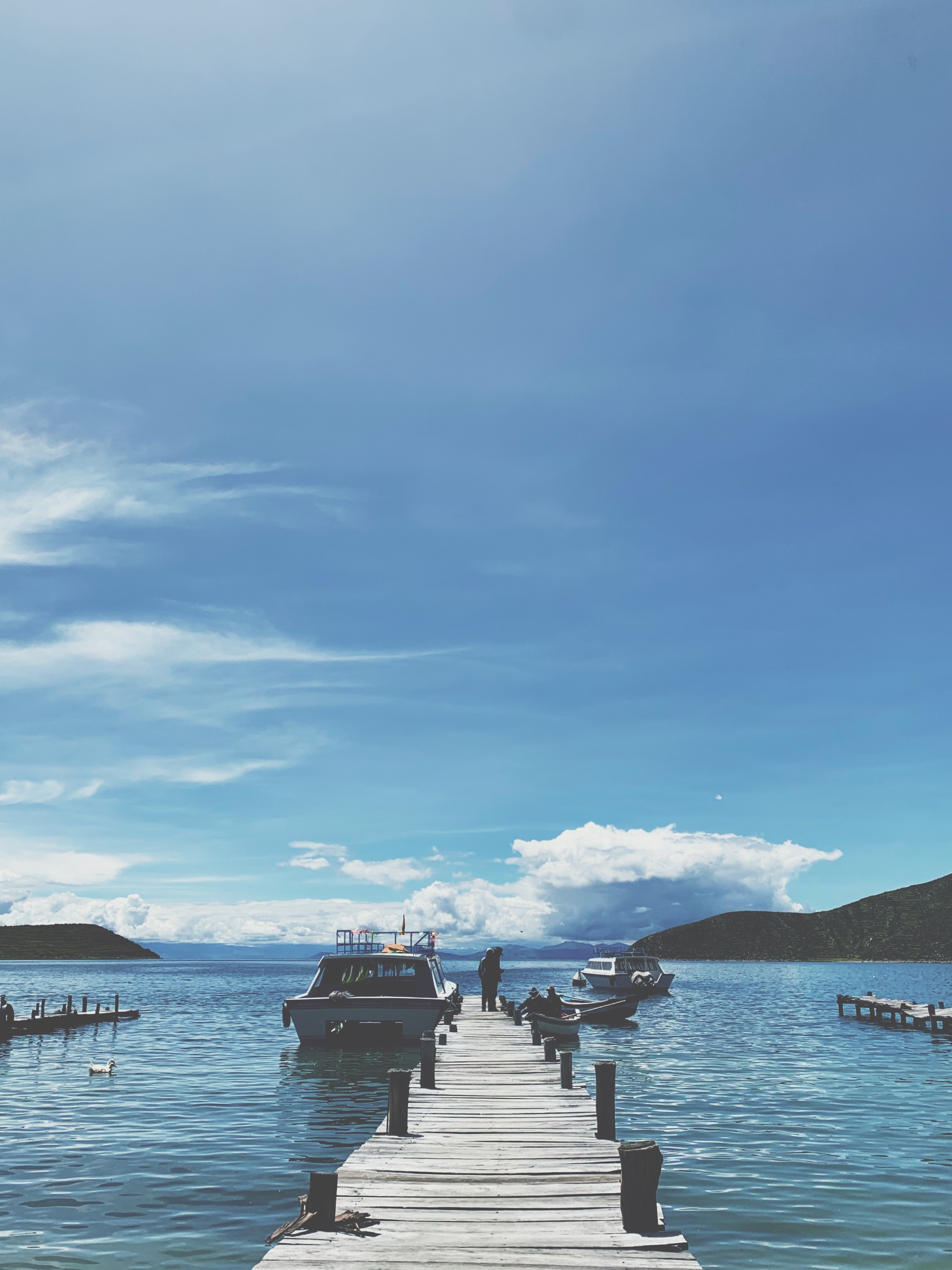 Muelle en Lago Titicaca, Isla del Sol