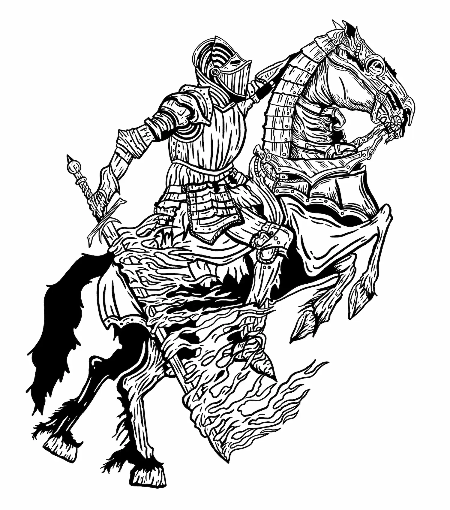 Swift Saint Knight drawing