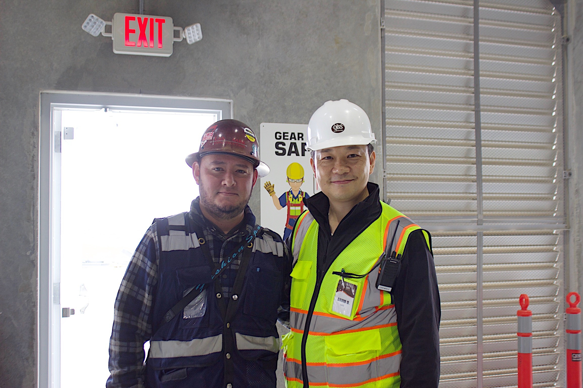 QBS Construction team members on an active industrial construction site in Texas