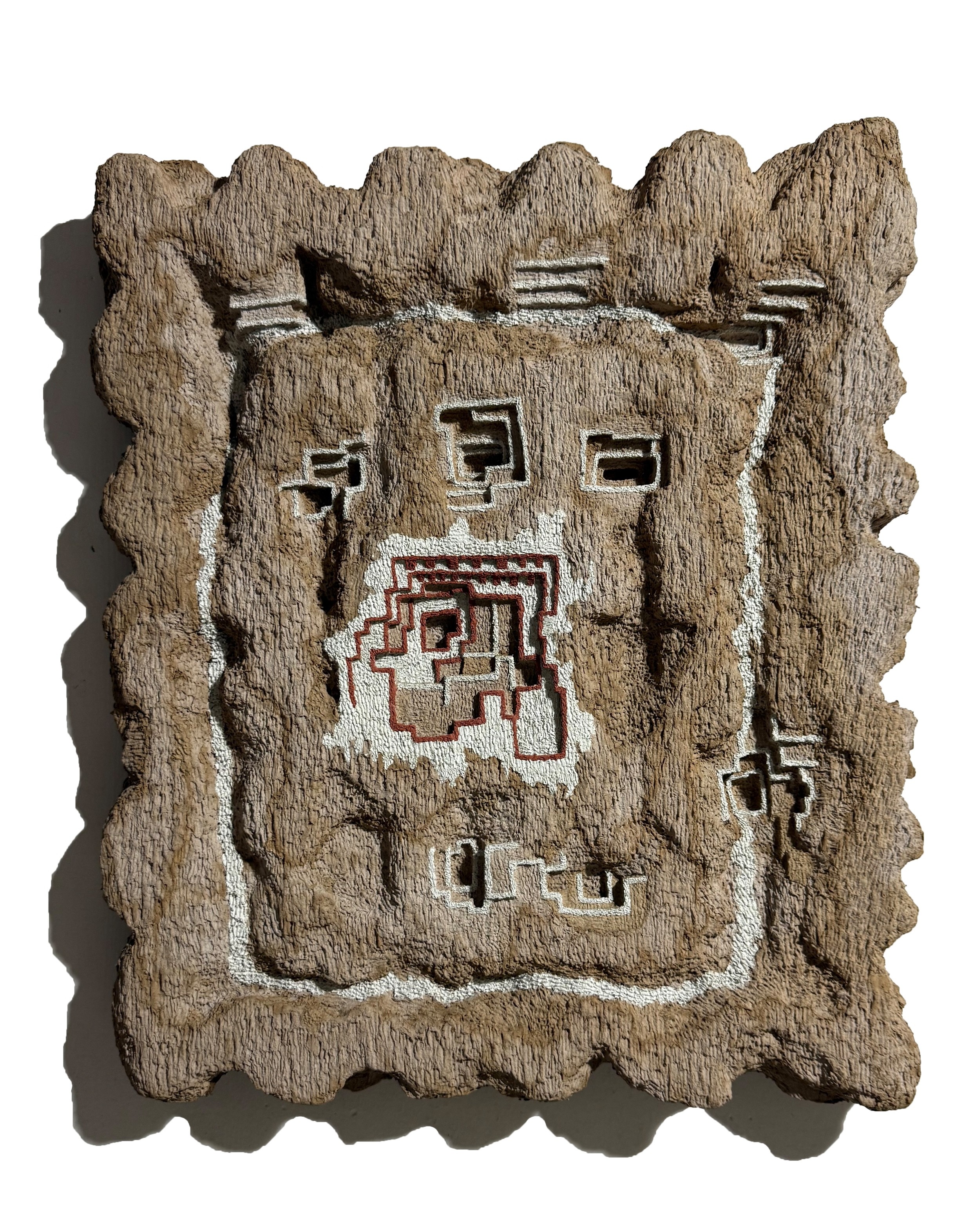 herd of sheep on road painting