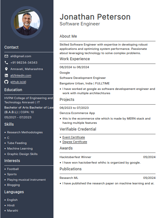 Free Resume Templates