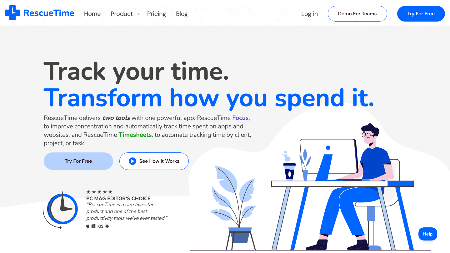 RescueTime website
