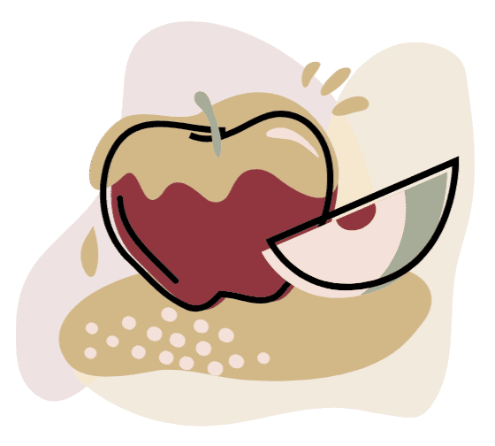 Decorative pomegranate graphic