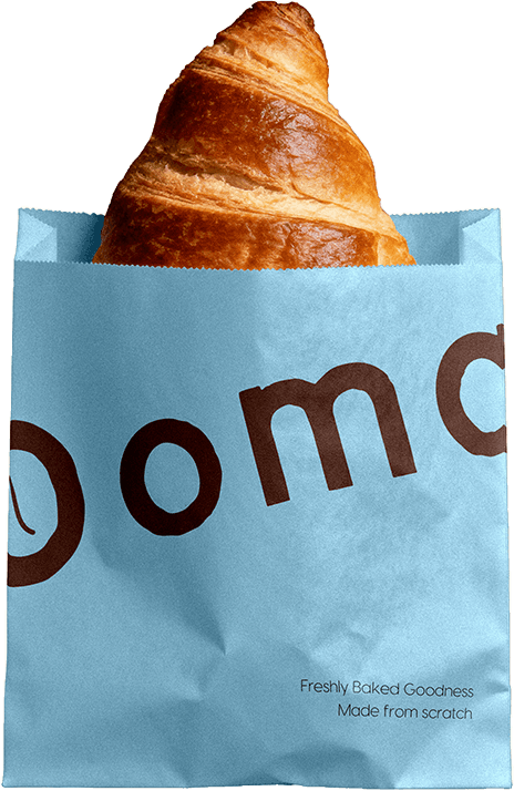 mockup croissant for ooma