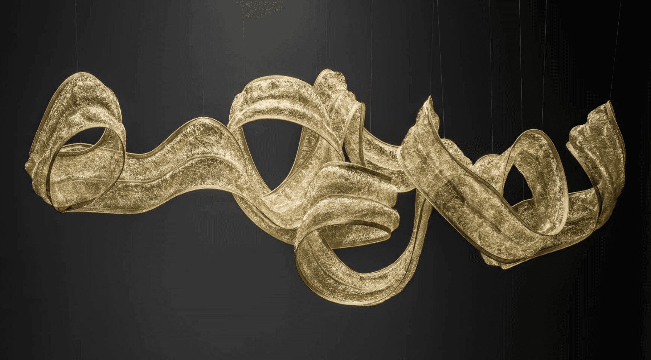 turned on pendant lamps above kitchen island