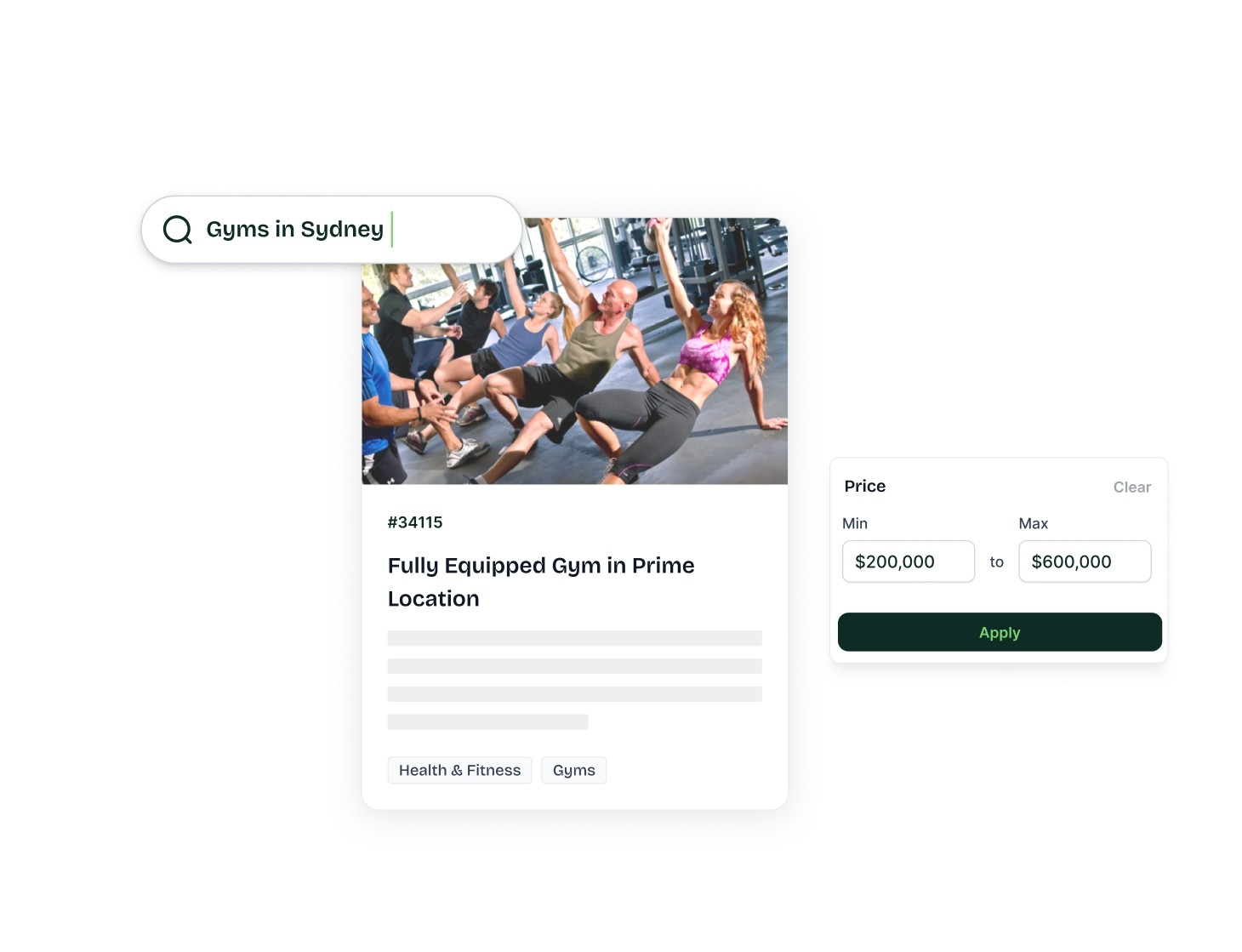 Business Sales Online UI Card