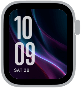 A selection from the Velvet Aurora Apple Watch face collection