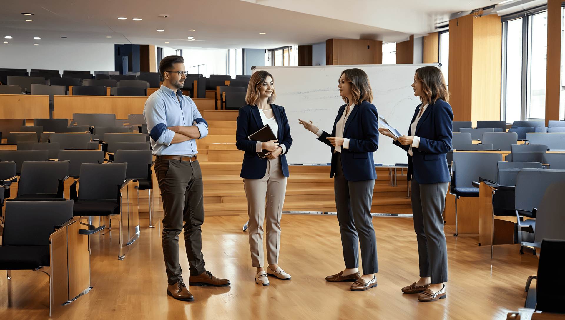 people in a venue room