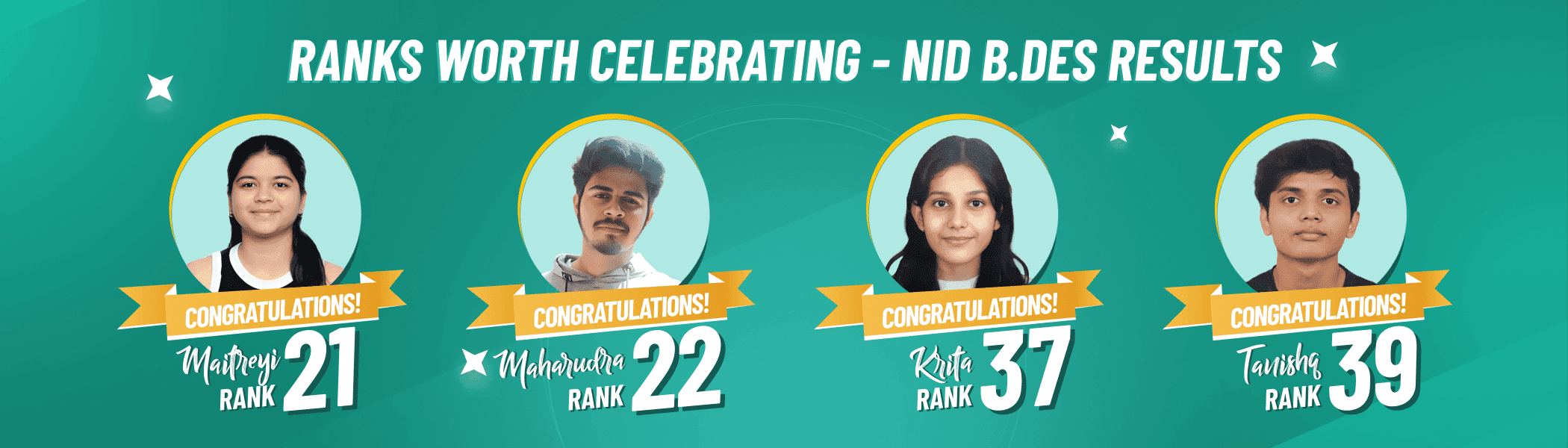 NID 2024 top rankers from Studio Sector 4