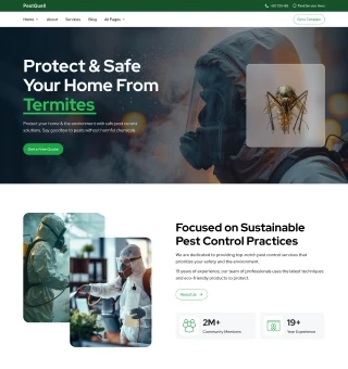 Pest Control Website Template