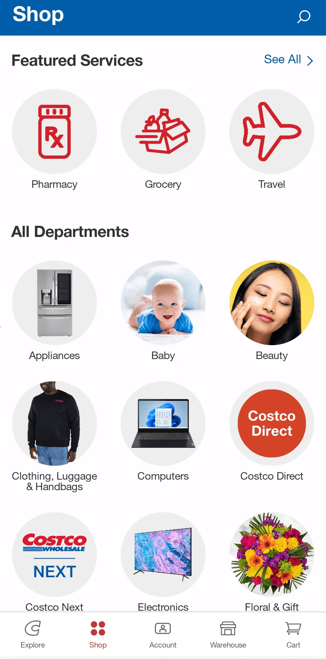 costco existing app