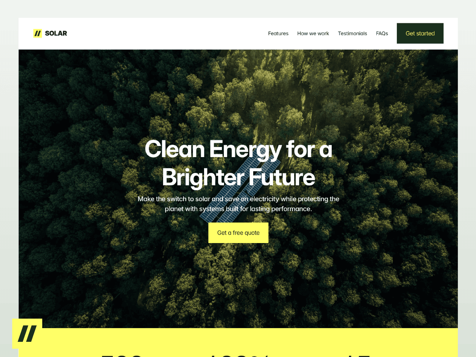 Thumbnail preview of Solar Noor Landing Page - Solar Energy Website Template