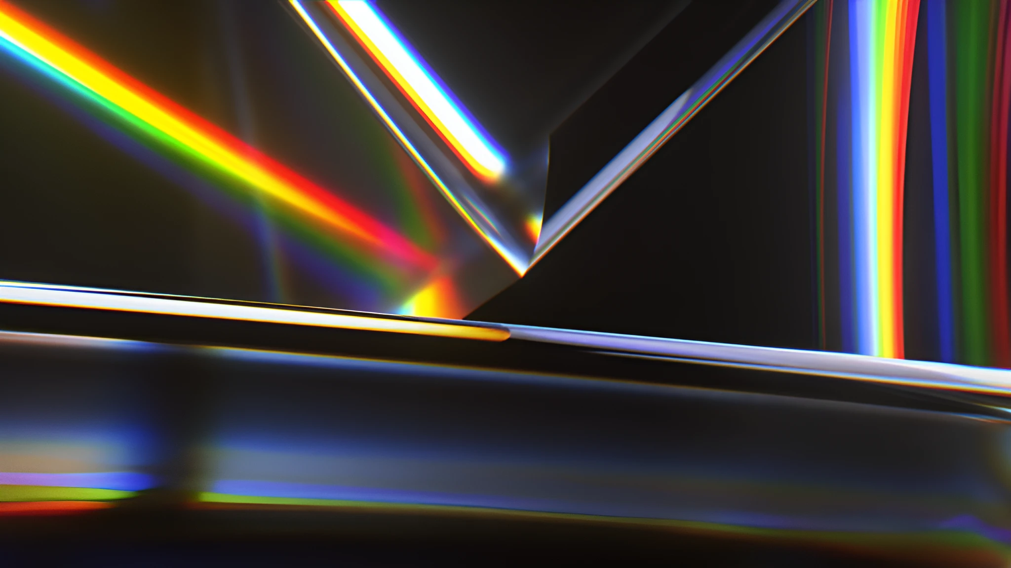 3D refracted Glass logo 