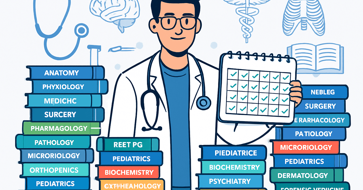 Cover: How to Revise All 19 NEET-PG Subjects in 30 Days: The Ultimate Checklist