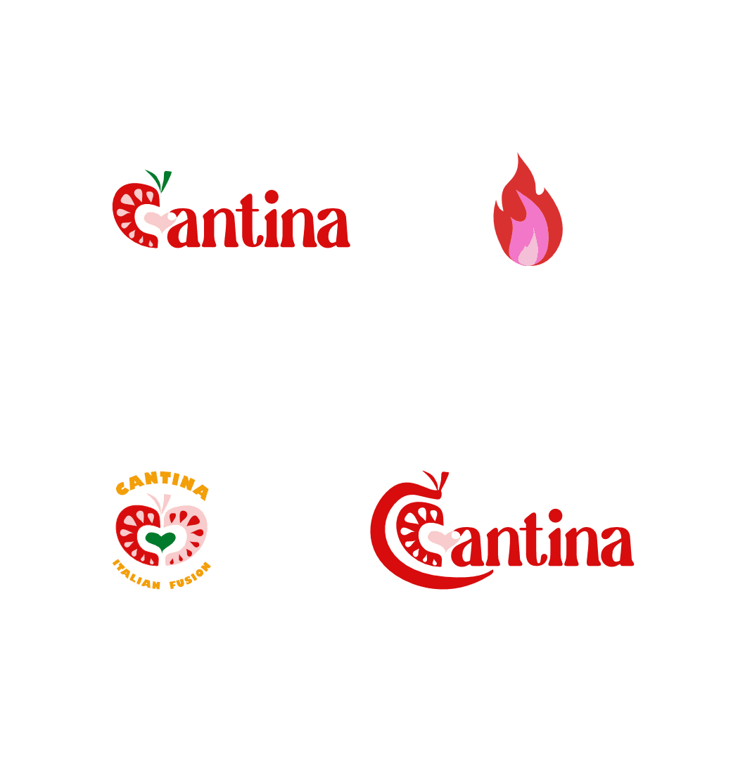 Cantina sticker mockup – Print collateral for Irish restaurant branding pack.