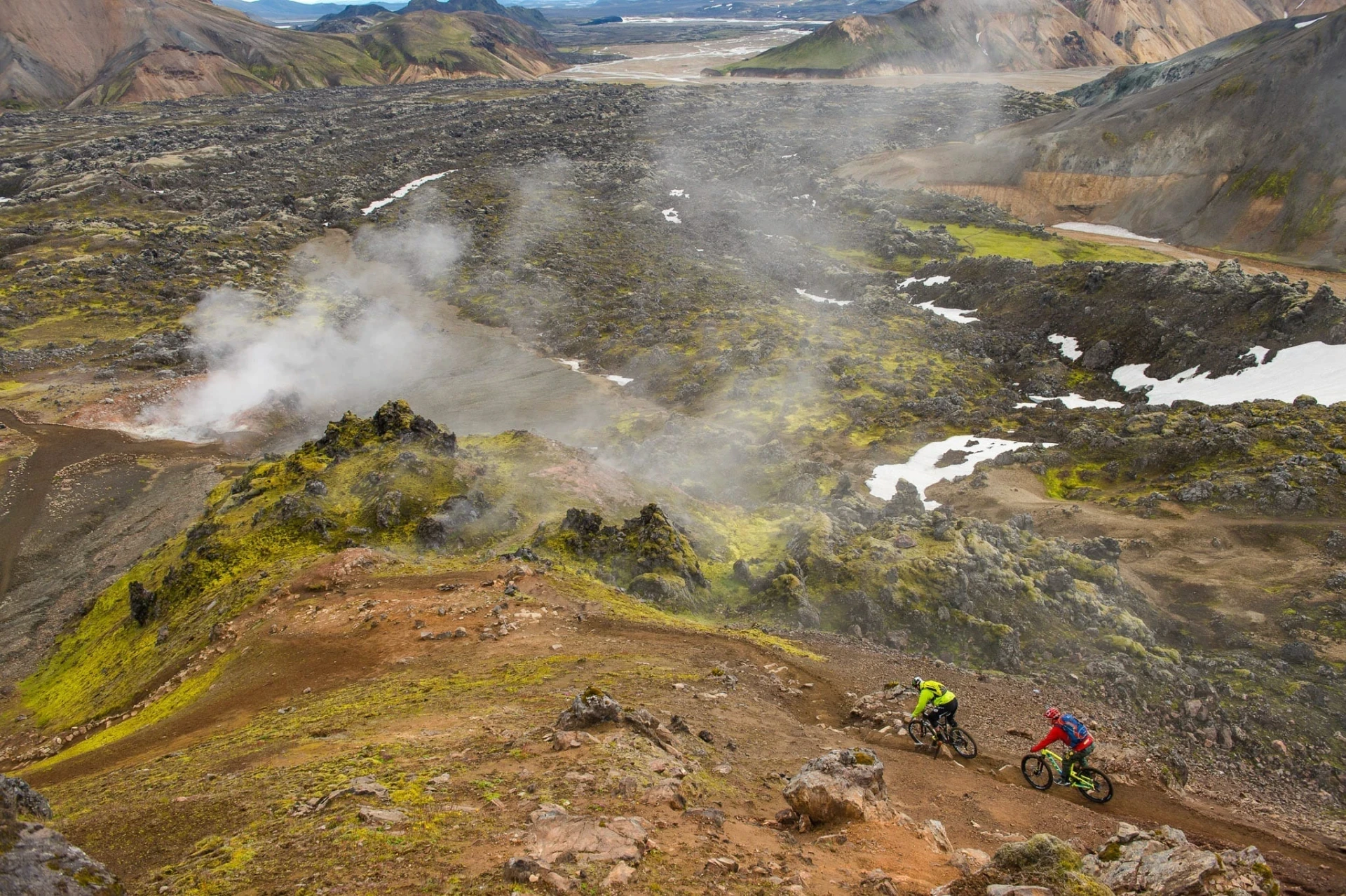 Icelandic fog in mountains