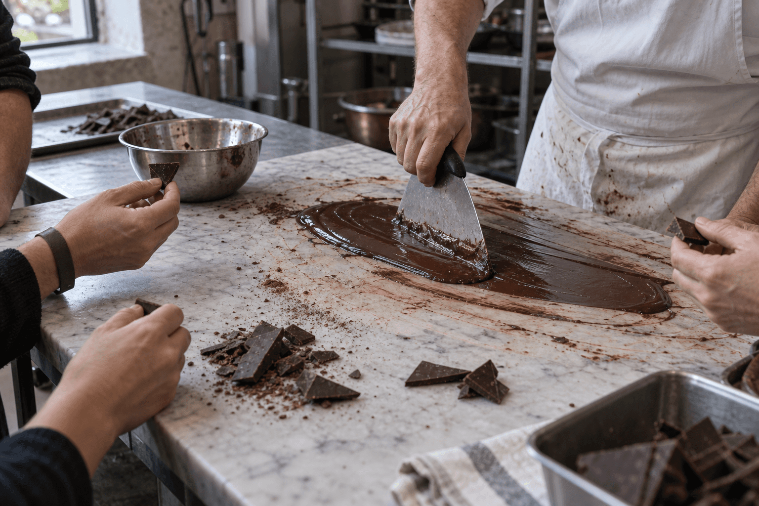 A chocolate workshop, event concept