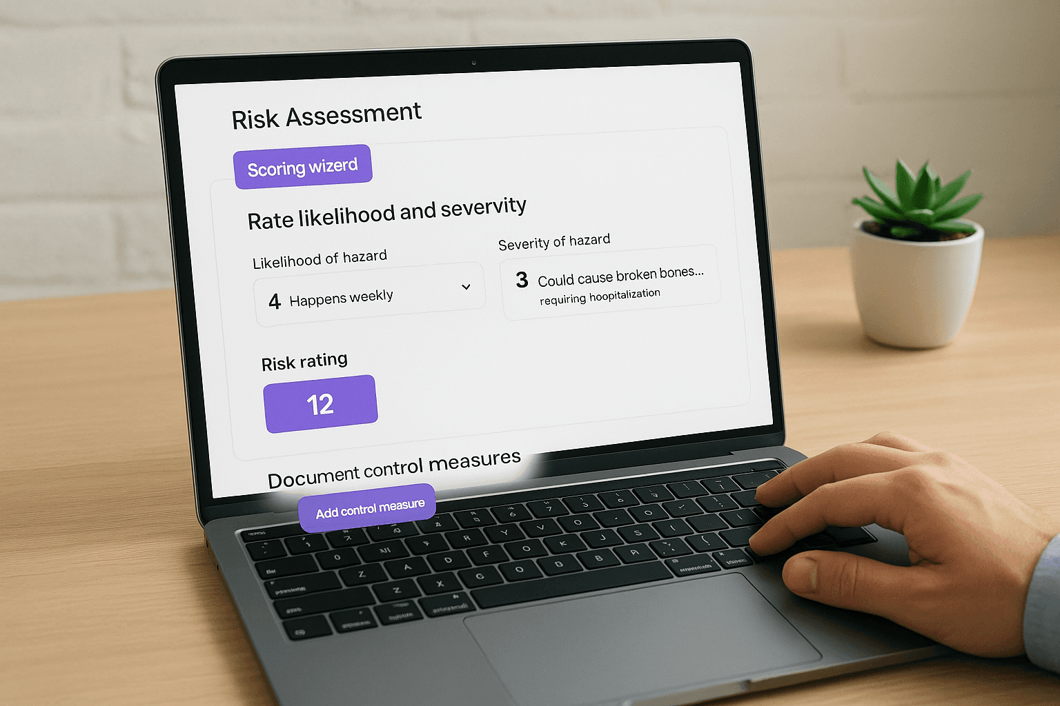 Rate likelihood and severity