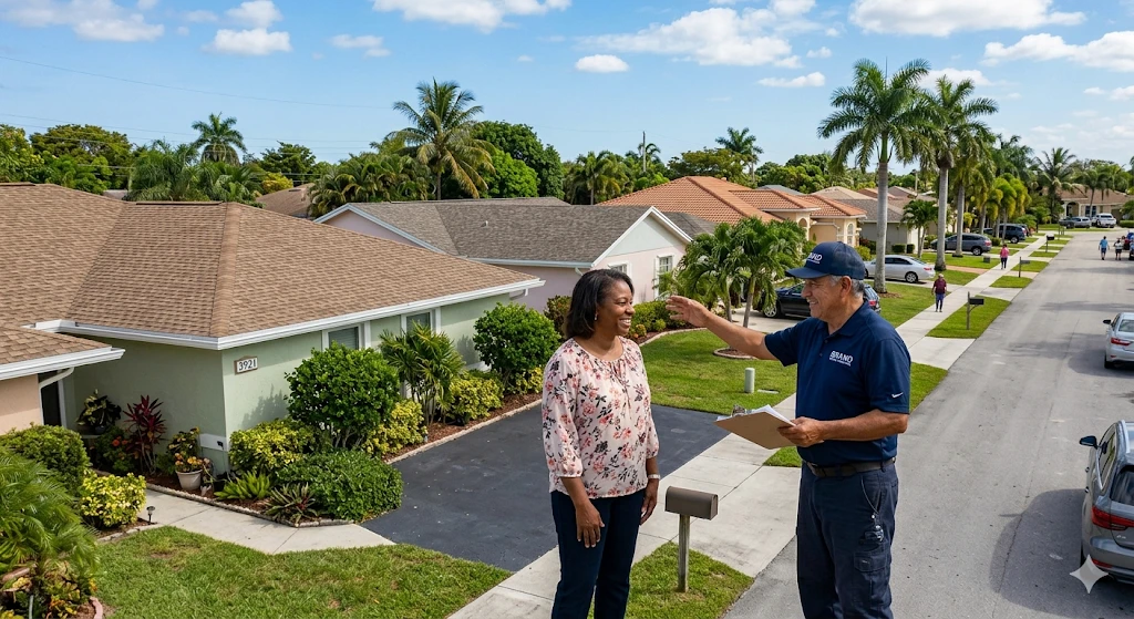 Roofing contractor Lauderdale Lakes FL — shingle roof installation on residential home by Roofing Network licensed contractor