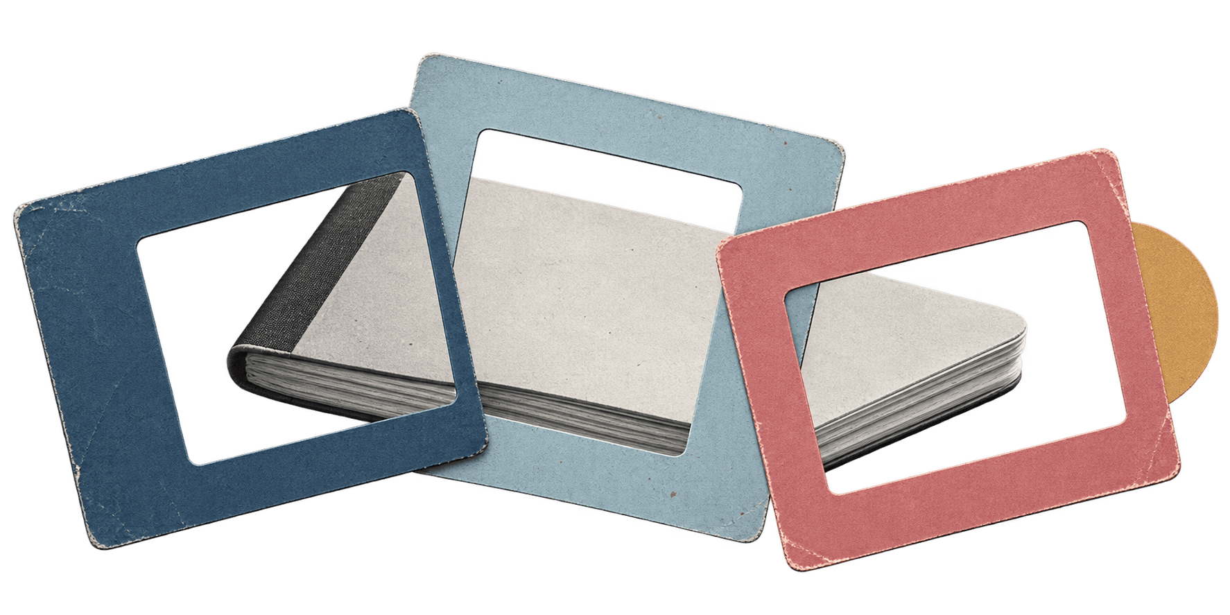 The Ruminatory’s notebook illustration, seen through overlapping frames
