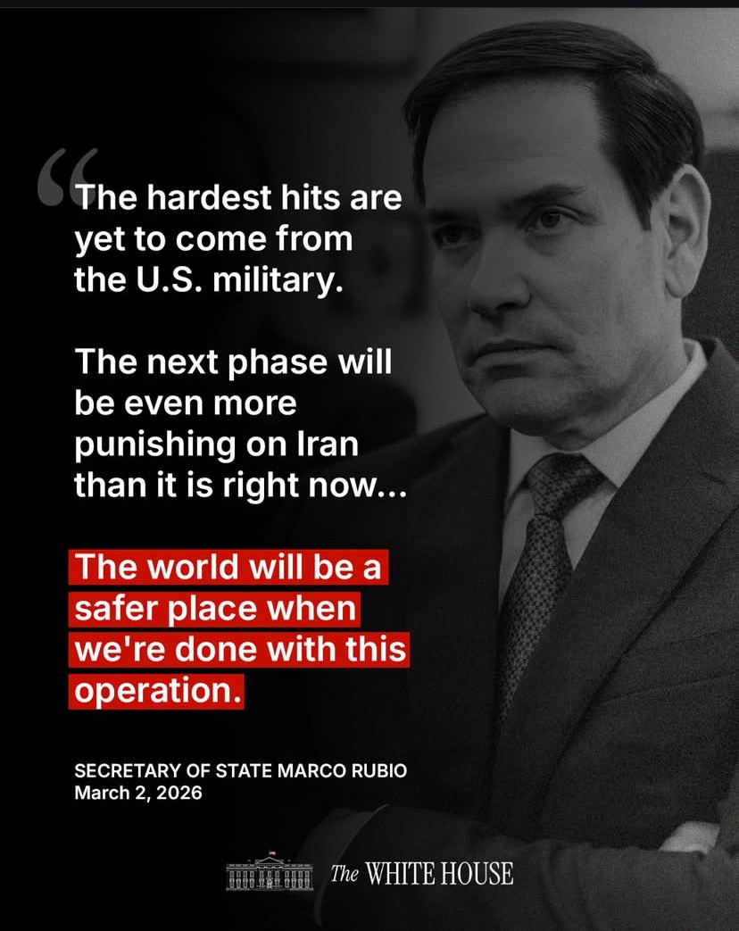 Le dichiarazioni del Segretario di Stato Marco Rubio