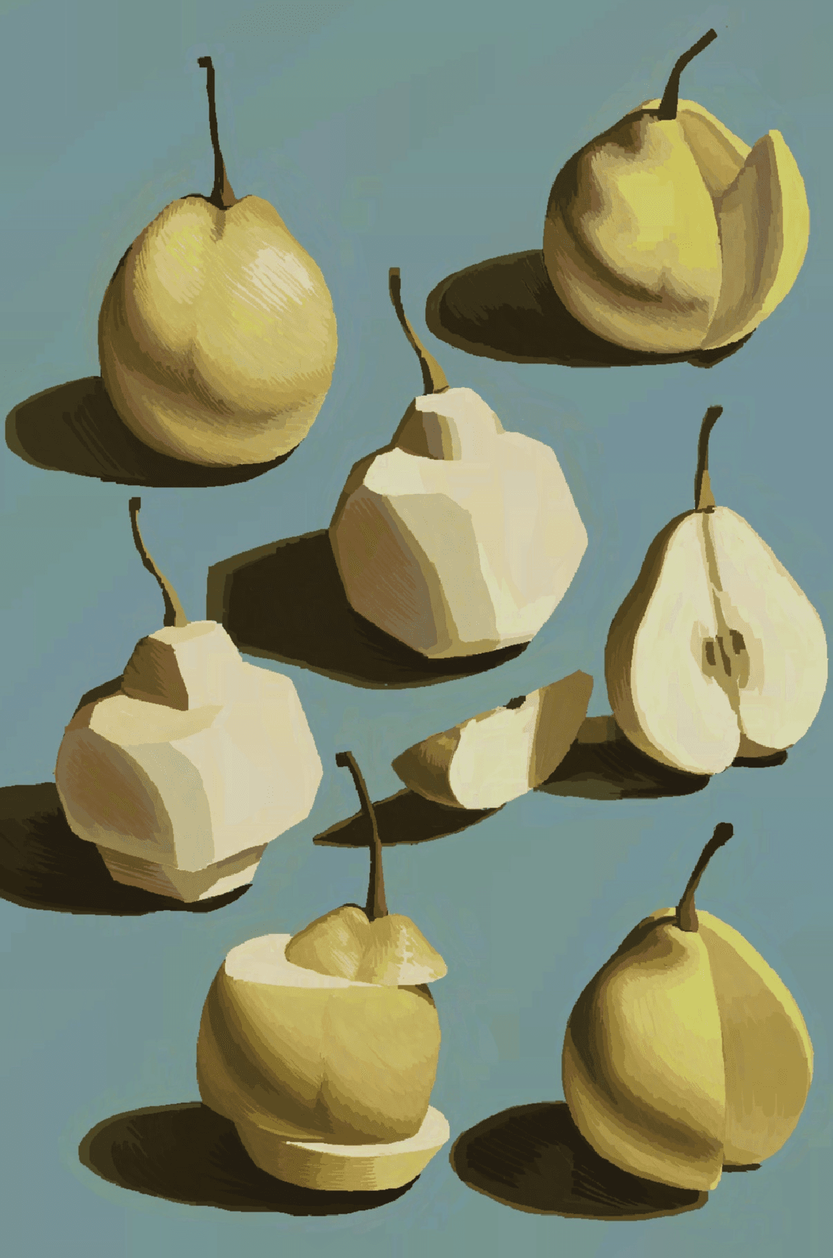 Pastel ice cream packaging design with retro typography on pink background