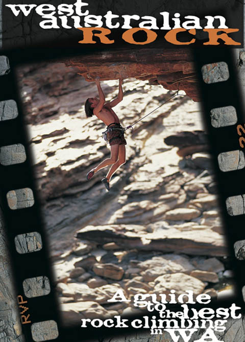 Cover of West Australian Rock, featuring a climber on an overhanging rock face