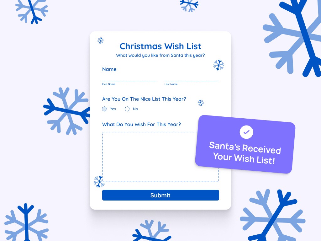 Christmas list santa claus template preview