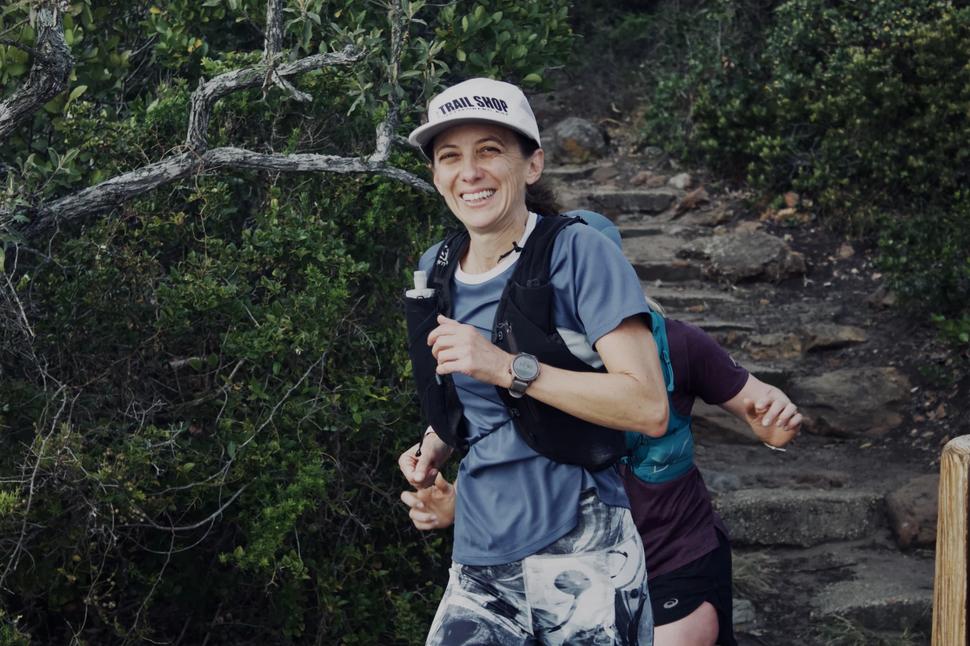 Janet Running The Robberg Express Trail Run