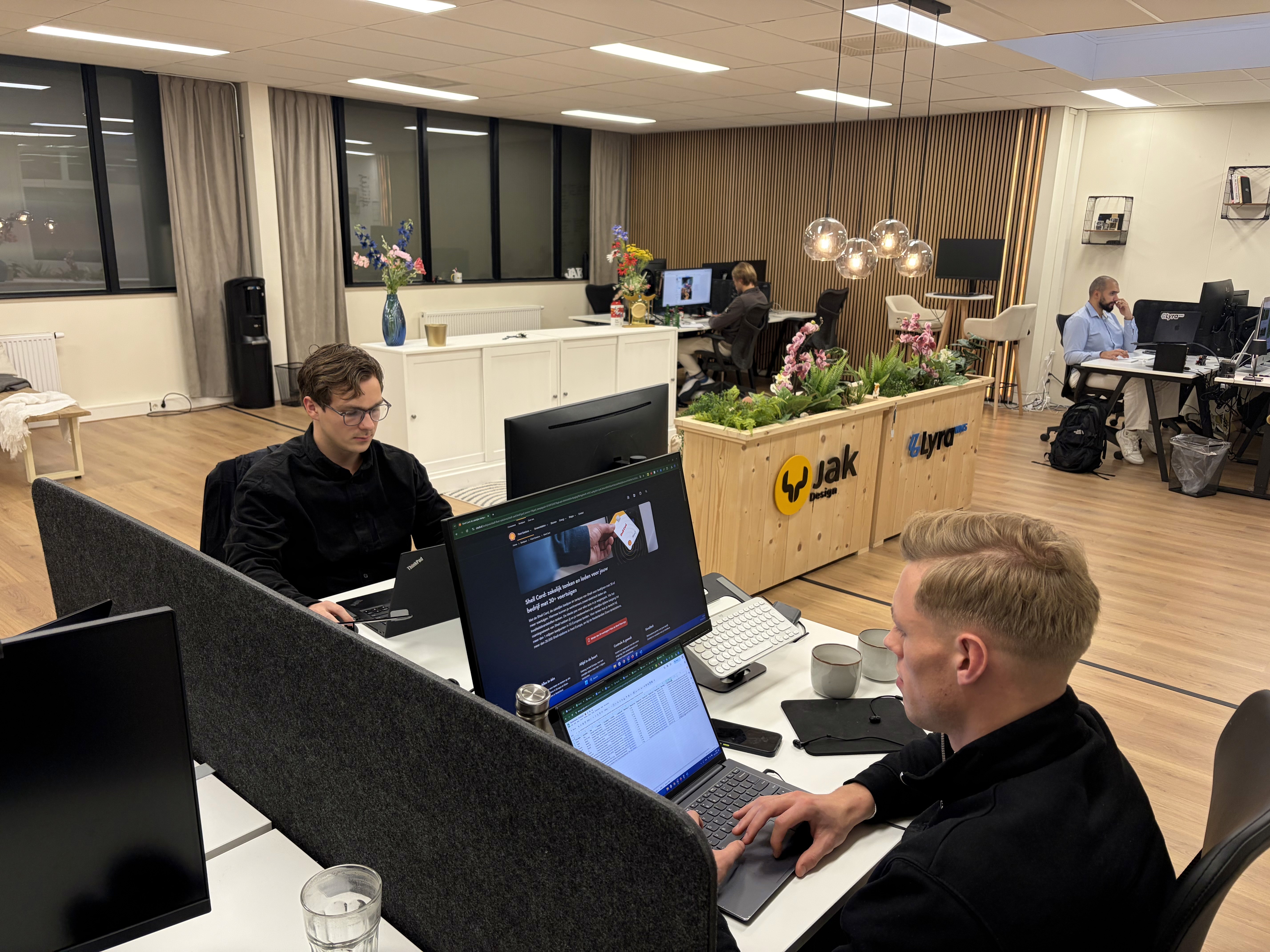 Our marketing team talking with brands