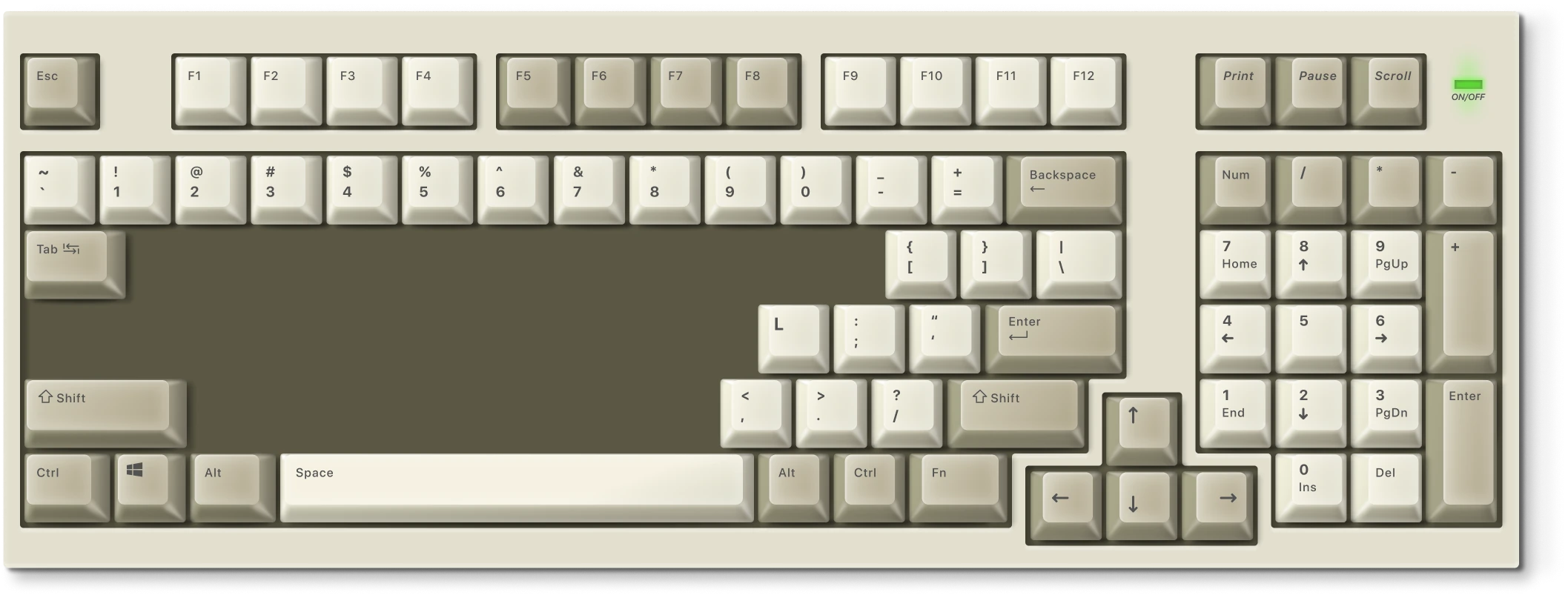 clavier pc old school