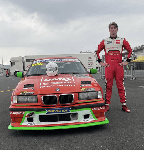 Luis Marx mit seinem BMW e36
