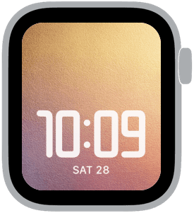 soft grain Apple Watch face preview 5 featuring abstract and gradient.