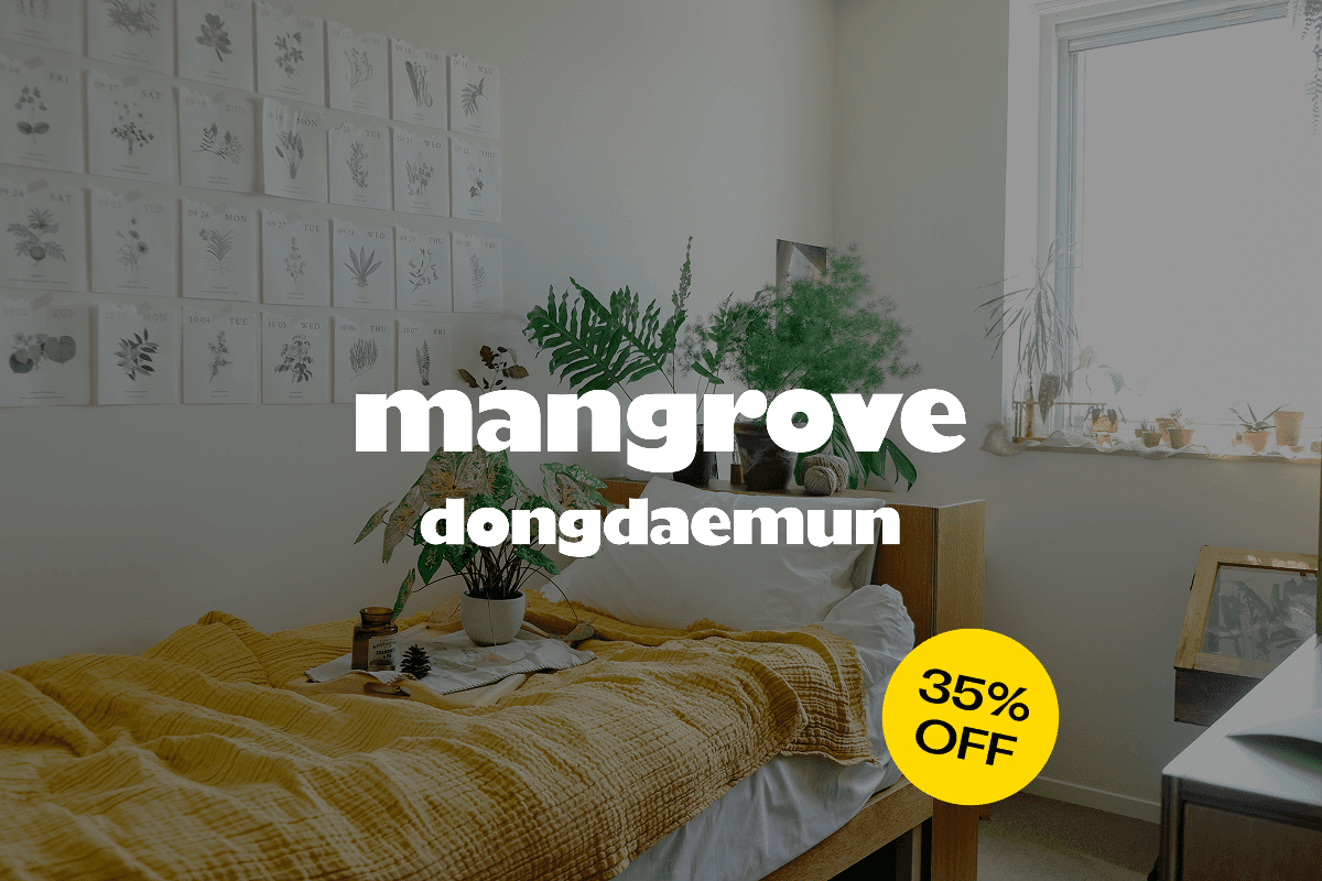  Mangrove_MKTP_SEO Mangrove_MKTP_SEO 100% 9 F10  Front view of the Mangrove Sinseol building, located next to a bus stop and crosswalk, with beige-toned exterior.      	 Front view of the Mangrove Sinseol building, located next to a bus stop and crosswalk, with beige-toned exterior. 스크린 리더 지원 사용 설정 스크린 리더 기능을 사용하려면 ⌘+옵션+Z을(를) 누르세요. 단축키에 대해 알아보려면 ⌘슬래시을(를) 누르세요.